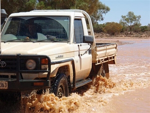 Rain has continually washed out roadwork attempts on the Hamilton to Oodnadatta Road